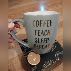 'Coffee Teach Sleep Repeat' mug
